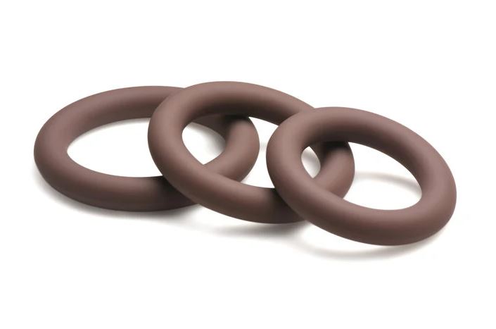 JOCK DISCREET SILICONE COCK RING SET DARK - CN09095411