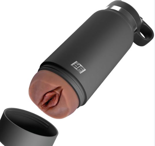 PDX PLUS FUCK FLASK PRIVATE PLEASER DISCREET STROKER BLUE BOTTLE BROWN - PDRD62729