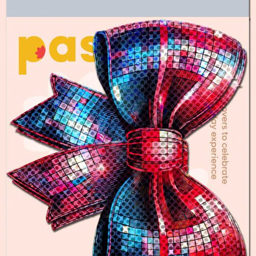 DISCO BALL BOW PASTIES - PASBOWDSCO