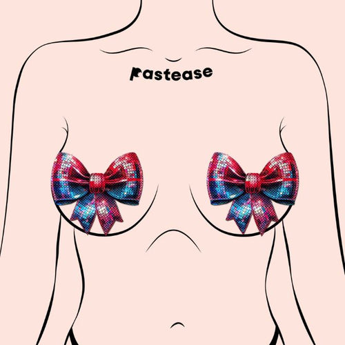 DISCO BALL BOW PASTIES - PASBOWDSCO