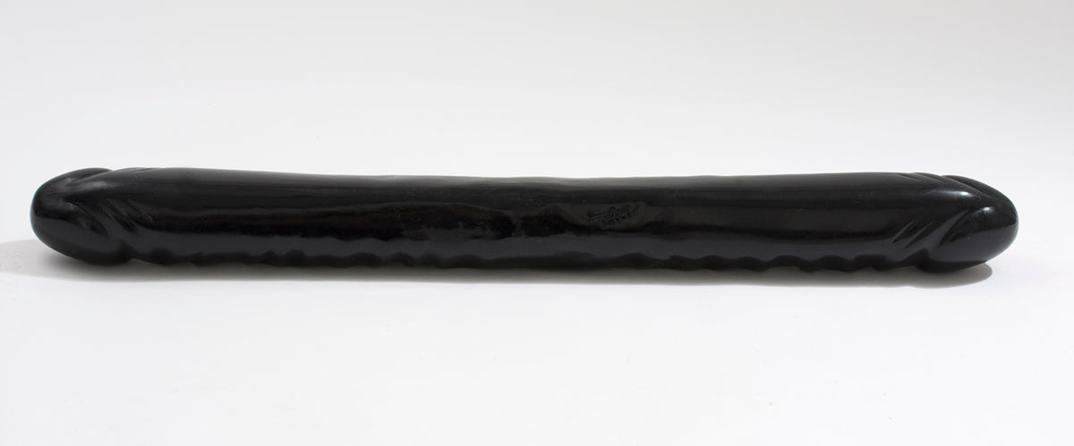 VEINED DBL HEADER-BLACK 18IN CD
