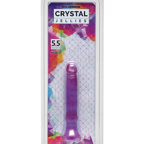 CRYSTAL JELLIES ANAL STARTER 6IN PURPLE