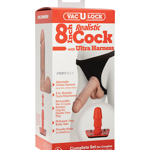 ULTRA HARNESS 2 & PLUG W/8IN COCK BX