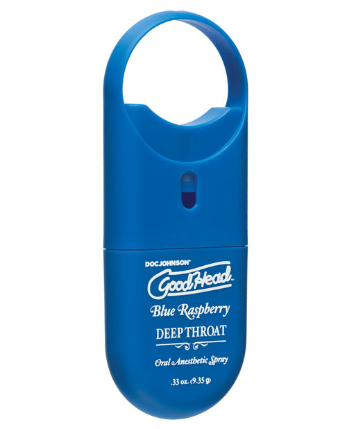 GOODHEAD DEEP THROAT SPRAY TO GO BLUE RASPBERRY