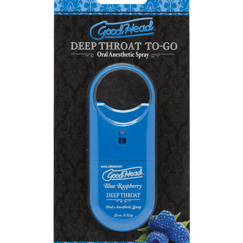 GOODHEAD DEEP THROAT SPRAY TO GO BLUE RASPBERRY