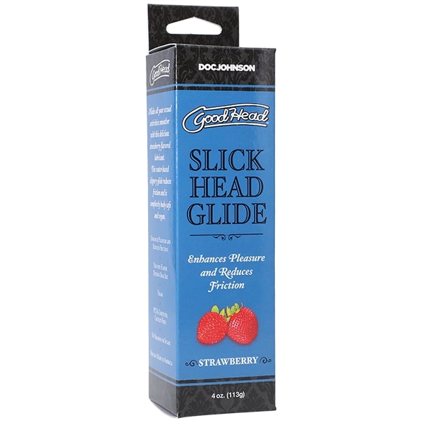 GOODHEAD SLICK HEAD GLIDE 4 OZ STRAWBERRY