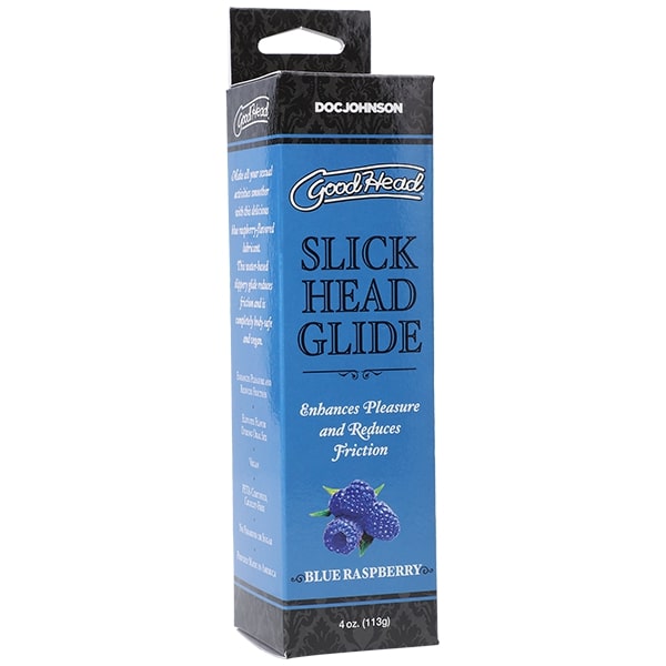 GOODHEAD SLICK HEAD GLIDE 4 OZ BLUE RASPBERRY