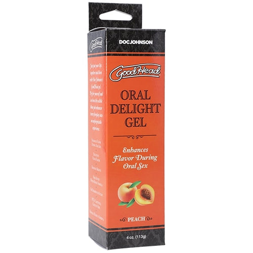 GOODHEAD ORAL DELIGHT GEL 4 OZ PEACH