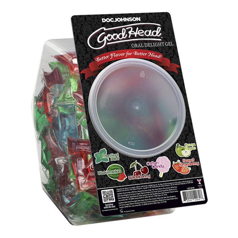 GOODHEAD ORAL DELIGHT GEL ASST 216PC FISHBOWL