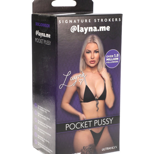 SIGNATURE STROKERS GIRLS OF SOCIAL MEDIA @LAYNA.ME ULTRASKYN POCKET PUSSY VANILLA