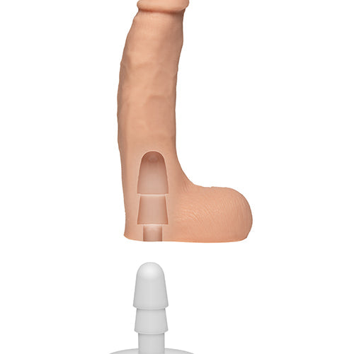 SIGNATURE COCKS CHAD WHITE 8.5 IN ULTRASKYN COCK W/ SUCTION CUP