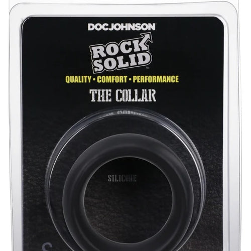 ROCK SOLID COLLAR LARGE BLACK