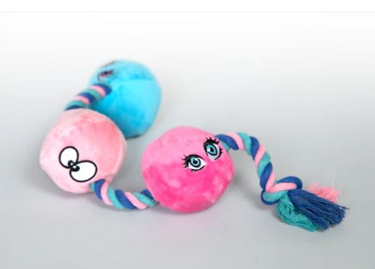 SCRUFFY TUG BUTTONS DOG TOY - CHASCR9104