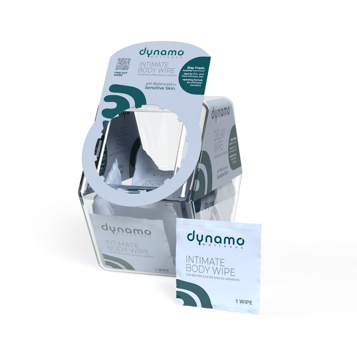 SCREAMING O DYNAMO WELLNESS INTIMATE BODY WIPES 100PC BOWL - SCRDWIWBWL