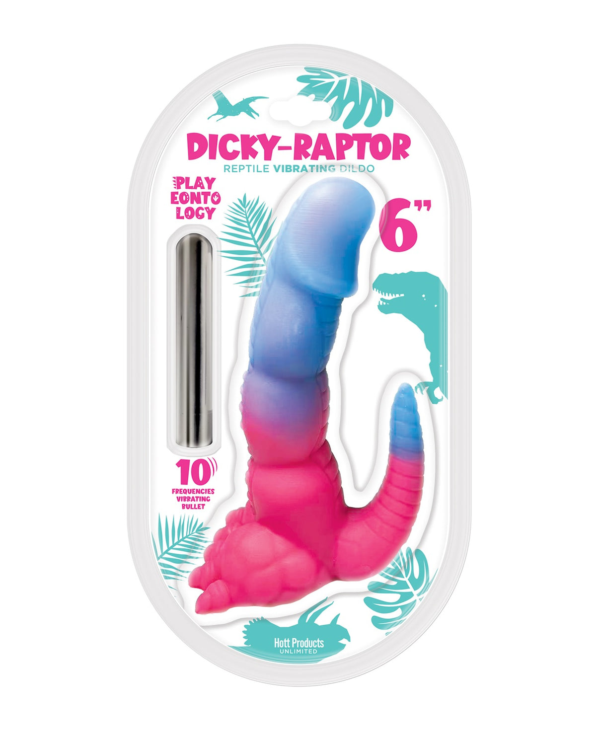 PLAYEONTOLOGY SERIES 6 IN DICKY RAPTOR VIBRATING DILDO