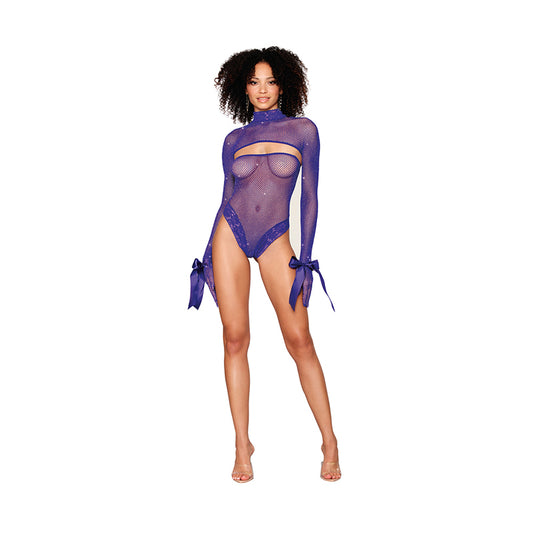 Dreamgirl Teddy & Shrug Restraint Violet O/S-Pinkfoxxx