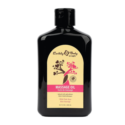 HEMP SEED BY NIGHT MASSAGE OIL APHRODISIAC COLLECTION WILD PINK ROSE 8OZ - EBHSBNMAS832