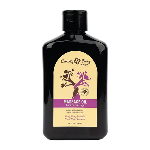 HEMP SEED BY NIGHT MASSAGE OIL APHRODISIAC COLLECTION YLANG YLANG LAVENDER 8OZ - EBHSBNMAS834