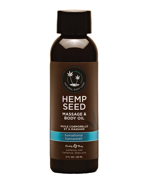 HEMP SEED MASSAGE OIL SUNSATIONAL 2 OZ - EBMAS246
