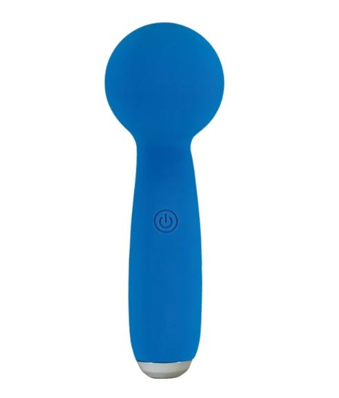 PETITES LIL EXCLAIM MINI WAND VIBRATOR BLUE - FRPET009026