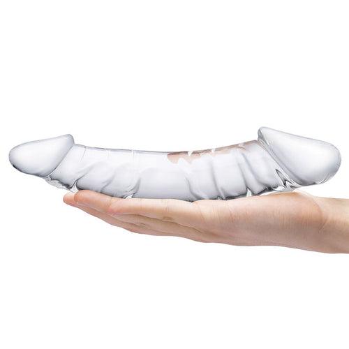 GLAS 10.5 GIRTHY REALISTIC GLASS DOUBLE DONG " - ELGLAS506