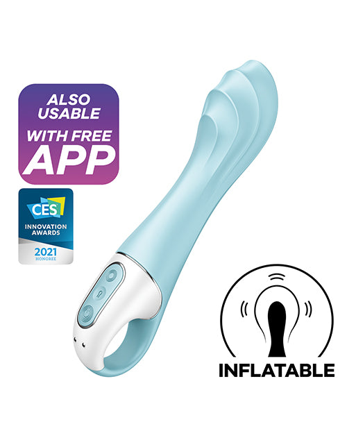SATISFYER AIR PUMP VIBRATOR 5+ BLUE (NET) - EIS38544