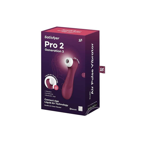 SATISFYER PRO 2 GENERATION W/ APP WINE RED (NET) - EIS51949