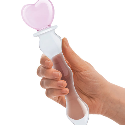 GLAS 8 SWEETHEART GLASS DILDO " - ELGLAS161
