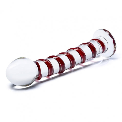 GLAS MR SWIRLY SPIRAL GLASS DILDO - ELGLAS23