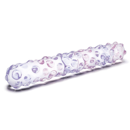 GLAS 9 PURPLE ROSE NUBBY DILDO " - ELGLAS509