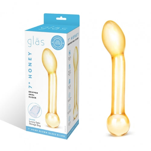 GLAS 7IN HONEY DRIPPER ANAL SLIDER - ELGLAS56