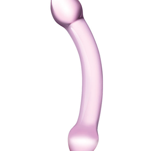 GLAS DOUBLE TROUBLE PURPLE DILDO - ELGLAS70