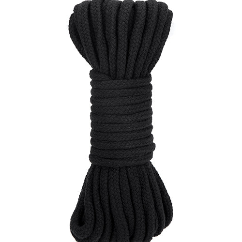 LUX FETISH BONDAGE ROPE 10M BLACK - ELLF5106BLK
