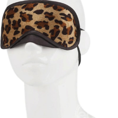 LUX FETISH PEEK-A-BOO LOVE MASK LEOPARD - ELLF6014
