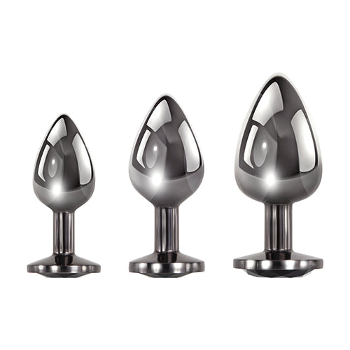 EVOLVED GEM BLACK ANAL PLUG SET - ENBP85772