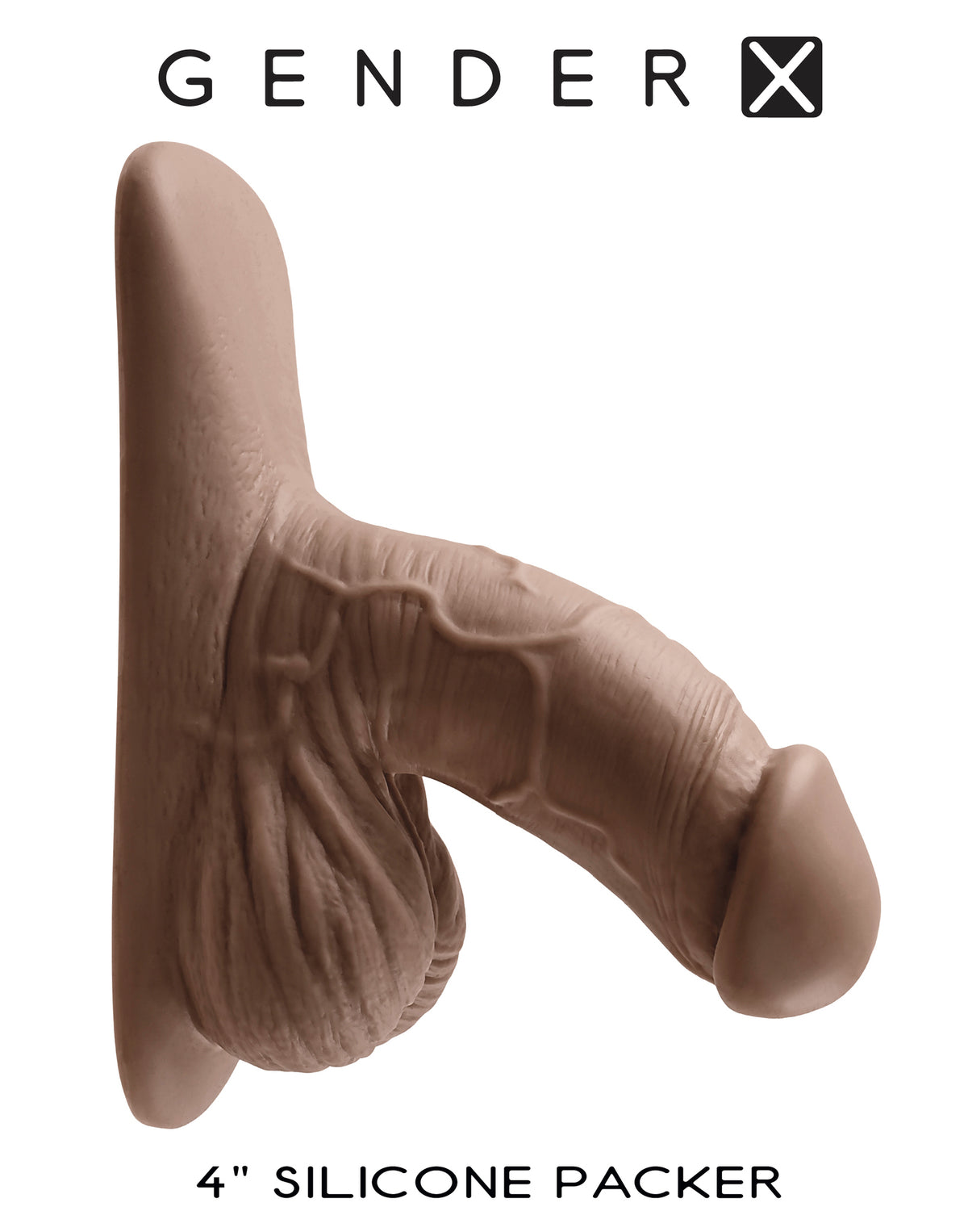 GENDER X 4IN SILICONE PACKER DARK - ENGXPK09762