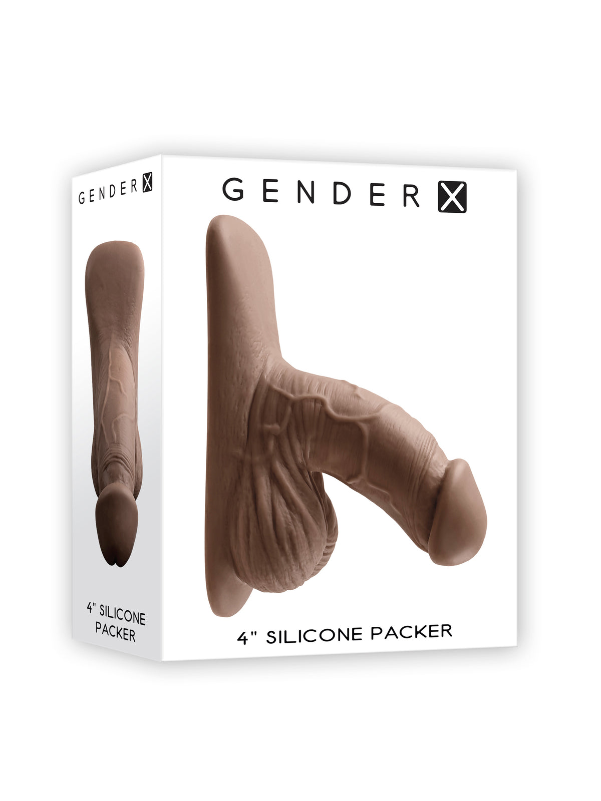 GENDER X 4IN SILICONE PACKER DARK - ENGXPK09762