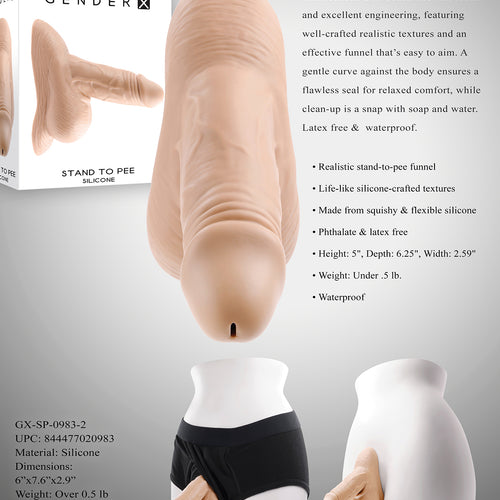 GENDER X STAND TO PEE LIGHT SILICONE - ENGXSP09832