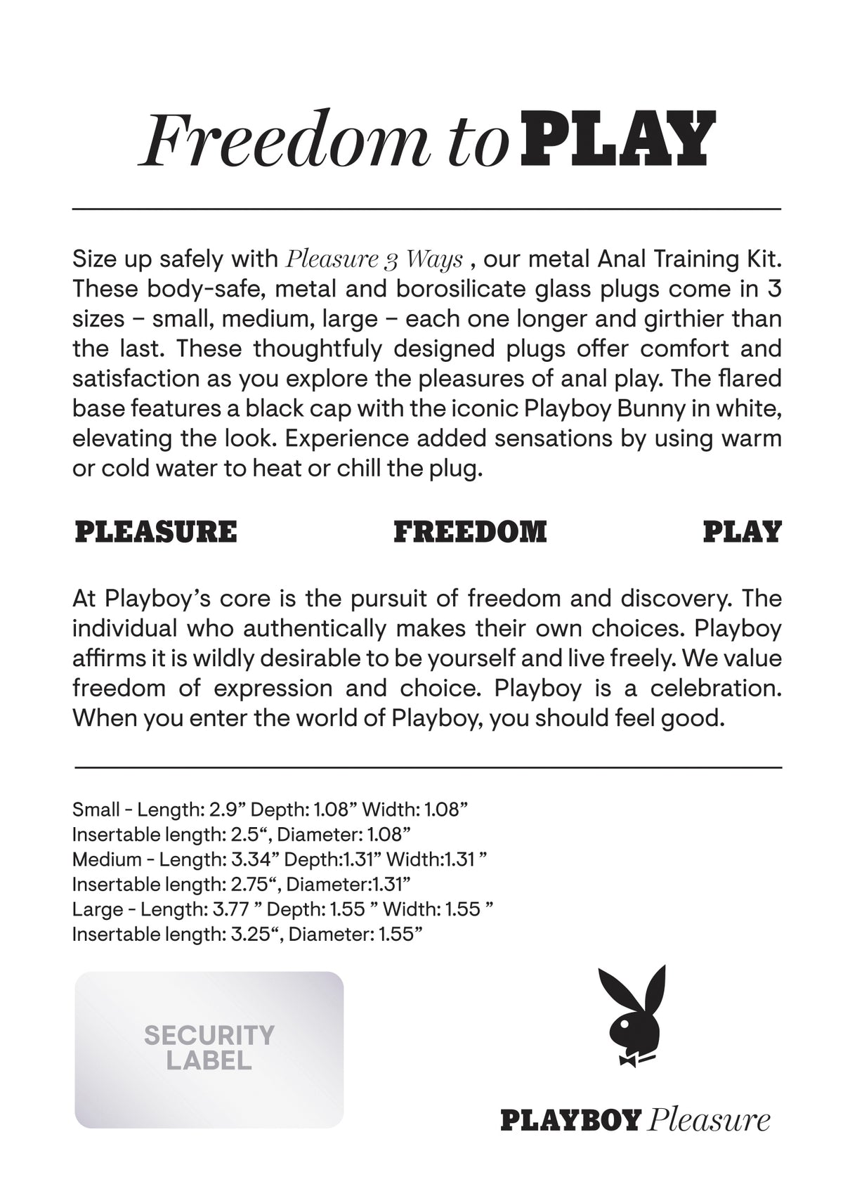 PLAYBOY PLEASURE 3 WAYS - ENPBBP22532