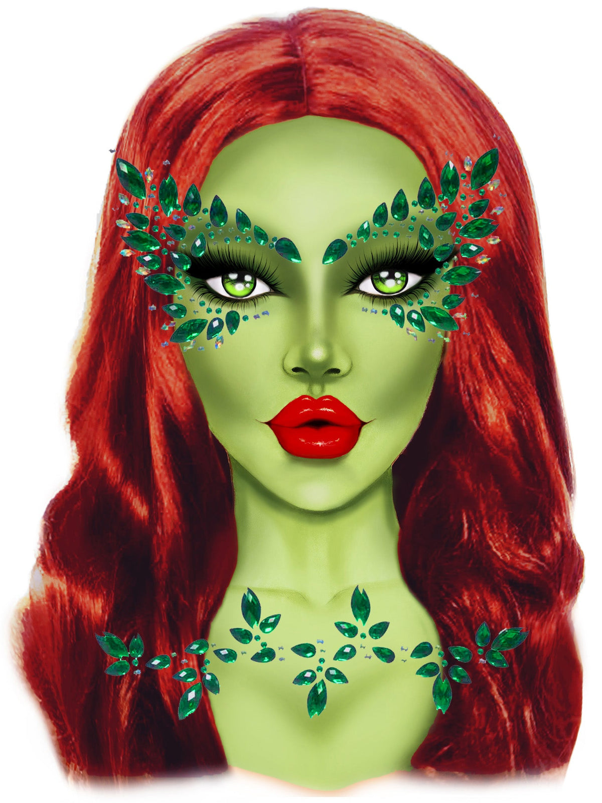 Poison Adhesive Face Jewels Sticker - EYE040    12622