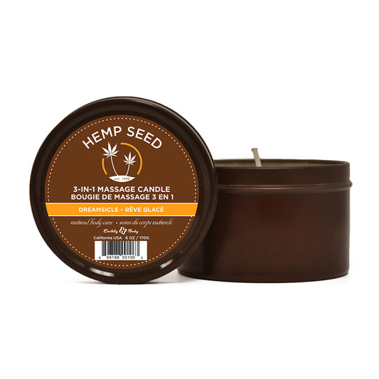 Earthly Body Massage Candle Dreamsicle 6.8oz-Pinkfoxxx