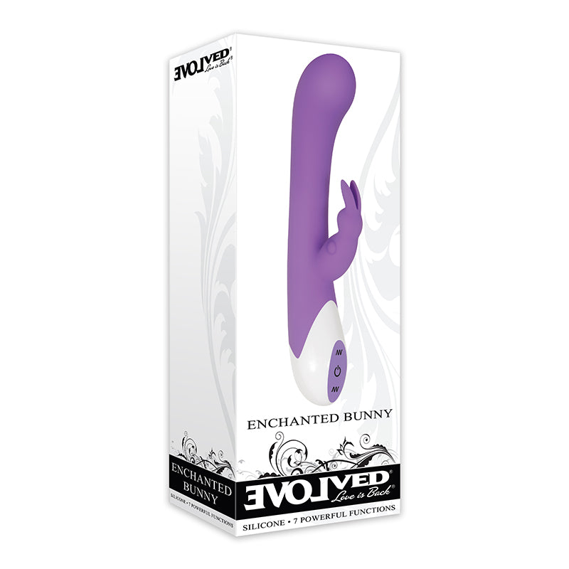 Evolved Enchanted Bunny Silicone Rabbit Vibrator Purple-Pinkfoxxx