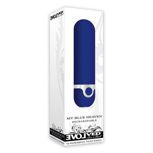 Evolved My Blue Heaven Rechargeable Bullet Vibrator Blue-Pinkfoxxx