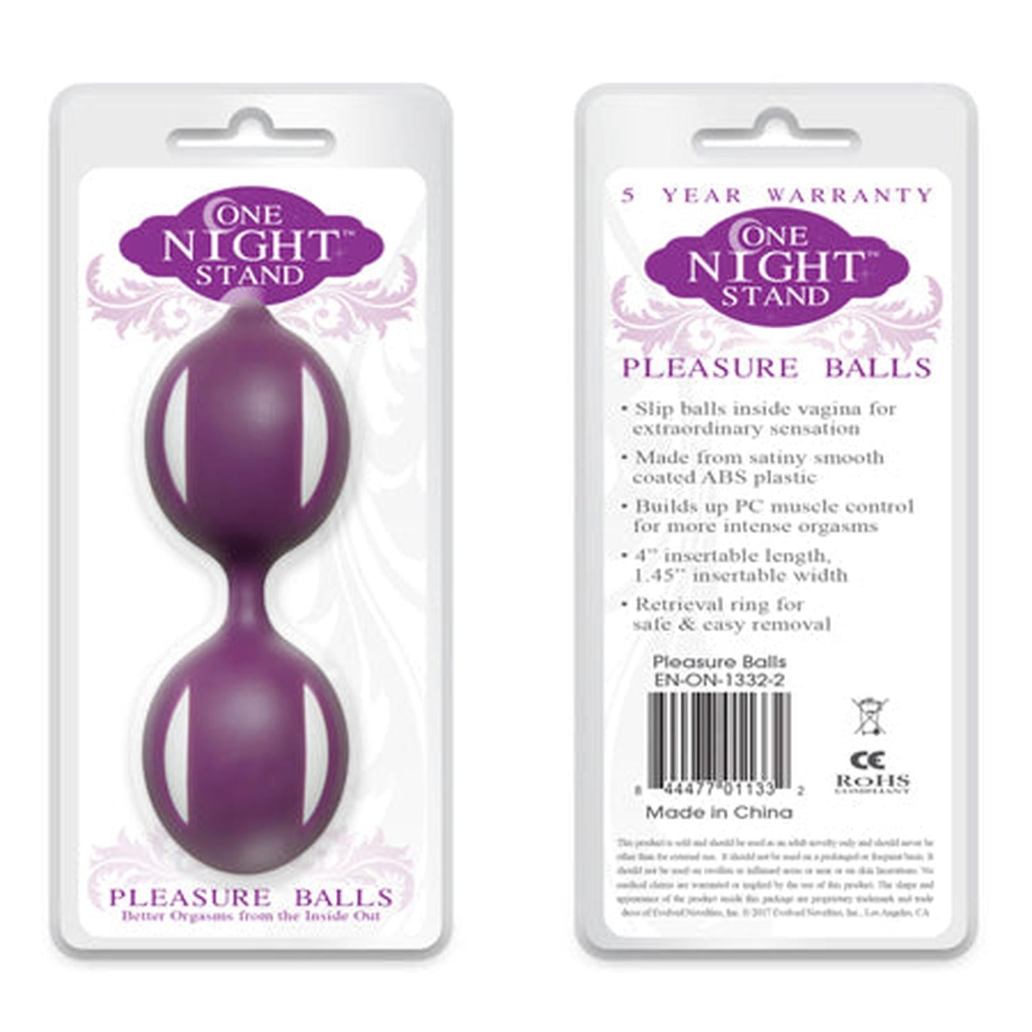 Evolved One Night Stand Pleasure Balls Kegel Trainer Purple