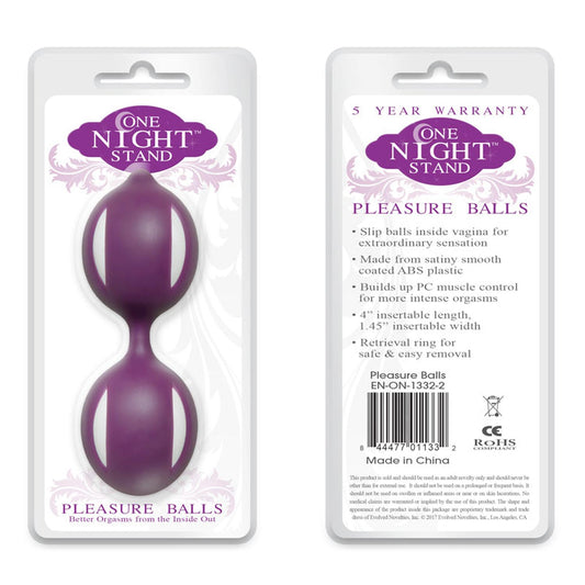 Evolved One Night Stand Pleasure Balls Kegel Trainer Purple-Pinkfoxxx