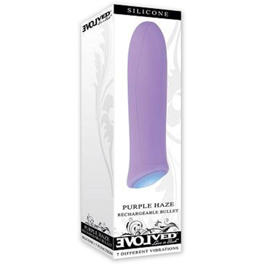 Evolved Purple Haze Rechargeable Silicone Bullet Vibrator-Pinkfoxxx
