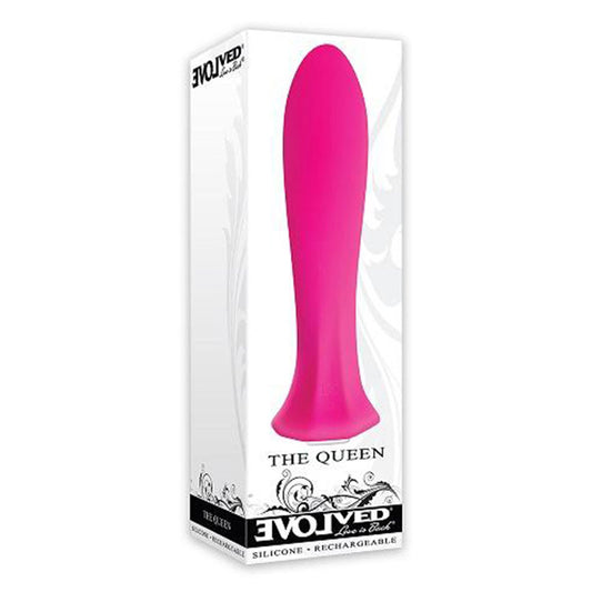 Evolved The Queen Rechargeable Silicone Mini Vibrator Pink-Pinkfoxxx
