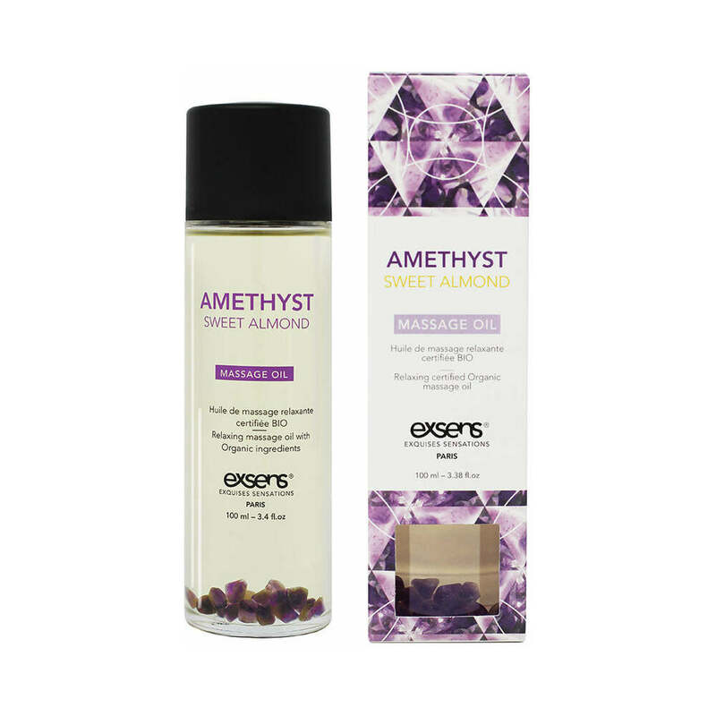 Exsens Massage Oil Amethyst Sweet Almond 3.4 oz.-Pinkfoxxx