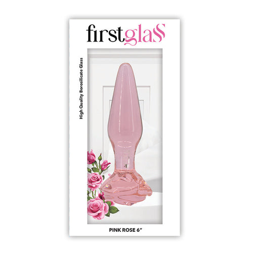 FIRST GLASS ROSE BUTT PLUG L - FRFIRST011988