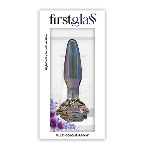 FIRST GLASS RAIN BUTT PLUG L - FRFIRST011991